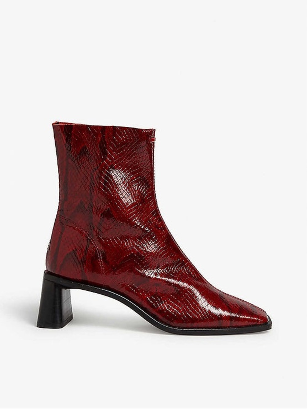 Red Snakeskin Boots